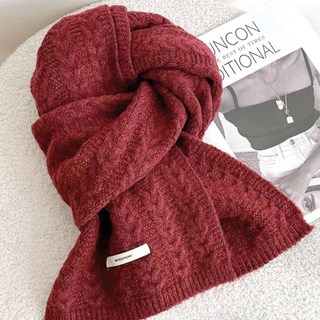 How Many 保暖麻花針織圍巾