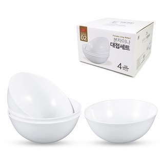 愛 大碗, 白色, 4個