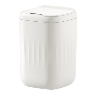 H&K 家居 無色調充電式感應垃圾桶 18L, 1層, 冰雹白