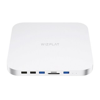 WIZPLAT HDD SSD Mac mini Style外置硬碟 銀色, HM25C, 1個