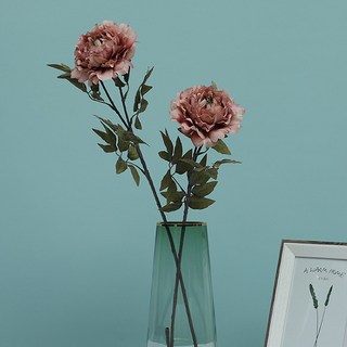 牡丹花居家裝飾人造花 4入 YT_RC044, 粉紅色