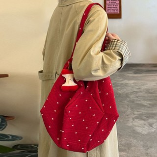 PEONIST 編織獨特花卉布料肩揹包