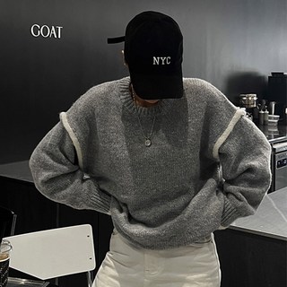 난닝구 여성용 케바오 배색니트