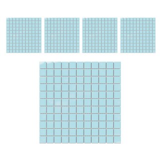 MONESPACE 瓷質馬賽克磁磚 25mm, 亮光天空藍, 5個