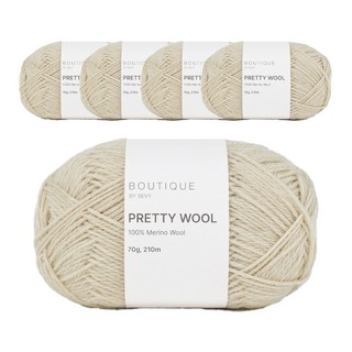 SEVY 菲利普纖維 Pretty Wool 羊毛編織線, 3.燕麥色, 5個