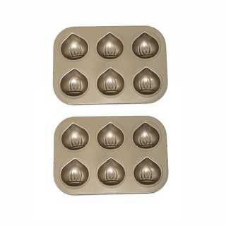 Bestom 6格栗子造型烤模, 2入