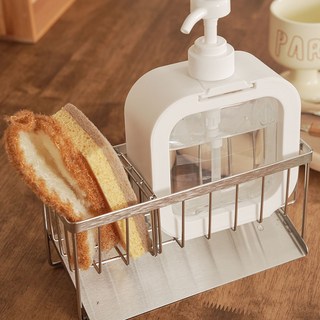 inbloom 不鏽鋼 304 菜瓜布架 基本款, 1個, 銀色