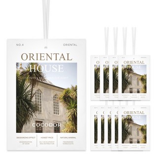 코코도르 퍼퓸 샤쉐 옷장 방향제 M 오리엔탈 하우스 본품, 10g, 10개, 오리엔탈하우스
