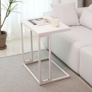 트리스토어 鐵製邊桌 600, 白色框架