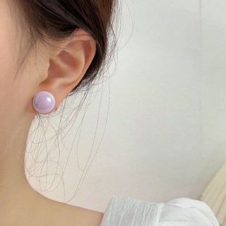 gelluna 璀璨珍珠色大圓球耳環 P-1190