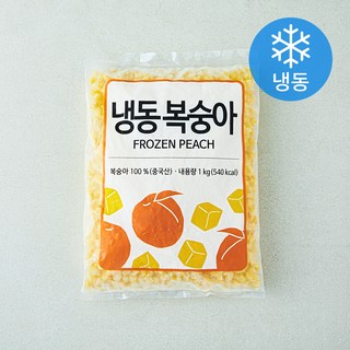 복숭아 다이스드 8mm (냉동), 1개, 1kg