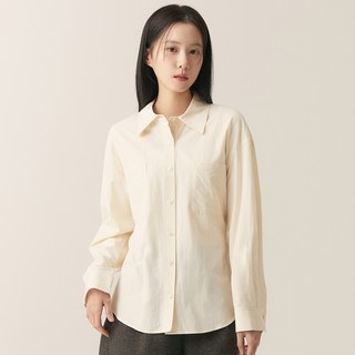 Roem 女士抓皺襯衫