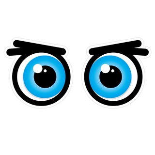 Mungkiwoldeu 維持安全距離反光貼紙 大型 集中005, 1套, 混合顏色