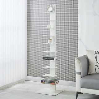 룸앤오피스 마이닝홈 북선반, 화이트, 10단