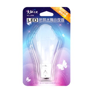 大和 led小夜燈(祈願水舞), 台灣插座設計，超高亮度LED光源，節能省電，臥室床頭燈，營造舒適睡眠氛圍, 1入, 白色