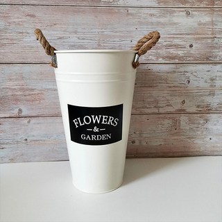 Homeflow 復古風無排水孔鐵皮花盆, 1個, 5