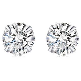 恩克萊 女款 鋯石 艾莉 圓形 耳環 3mm