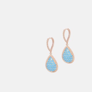 JUDY AND PAUL 女性黛芙綠松石水滴垂墜耳環 E52223