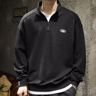 男士運動休閒半拉鍊Polo領大學T