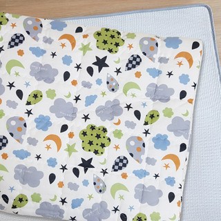 hwamo baby 四季可拆式棉質網眼涼感床套, 星雲款, 1入