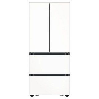 삼성전자 Bespoke AI 김치플러스 420L 4도어 키친핏 김치냉장고 방문설치, 에센셜화이트, RK70F42M3Z