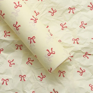 Khohimo DIY材料花束包裝紙 5W0403, 黃色 + 紅色, 20個