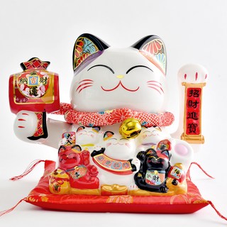 INTODECO 好運滿滿 招財貓 搖手招福貓 98964