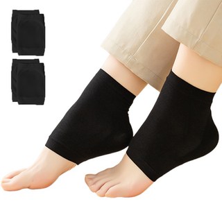 Lasano 後腳跟死皮保濕矽膠護腳墊 黑色, 20g, 2套