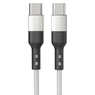 구스페리 C타입 to C타입 단선방지 고속충전케이블 60W, 1m, 화이트, 1개