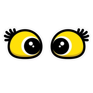 Mungkiwoldeu 高亮度維持安全距離反光貼紙 大型 Saeromi, 1套, 混合色