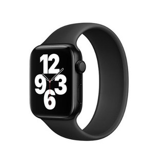 포유 애플워치솔로루프스트랩 (42/44mm 호환가능) L, 블랙