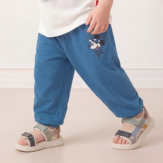 milkmile 迪士尼米奇世界旅行竹節棉束口褲