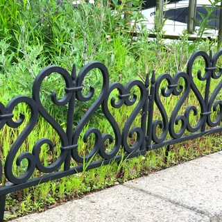 Rose Road 歐式戶外庭園圍欄 B型 4入, B型 黑色 4個