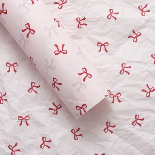 Khohimo DIY材料花束包裝紙 5W0403, 粉紅色 + 紅色, 20個