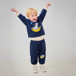 mollimelli 迪士尼 101忠狗 香蕉圖案 上下套裝