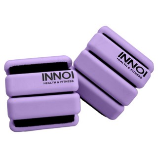 INNOI 矽膠負重手環 腕帶 腳環 2入組, 紫色, 450g