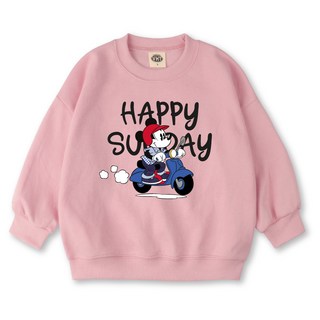 VENHIT 童款迪士尼米奇寬鬆棉質雙面布大學T DNMKOM1010F