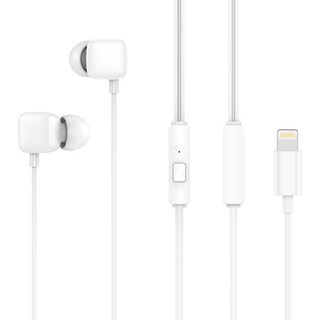 G-Power 立體聲有線耳機 8-pin 1.2m, 白色, SREP-8W