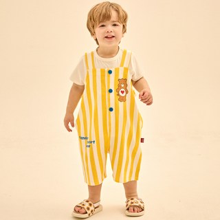 Care Bears 童裝透氣 Tenderheart Bear 五分寬版吊帶褲