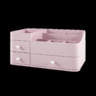 Gold Pang 簡約設計抽屜式化妝品收納盒, 粉色, 1個