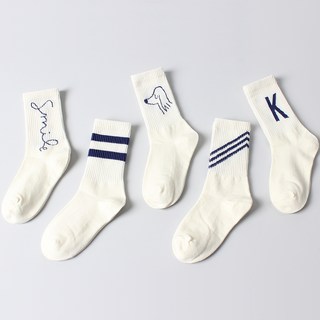 Kids FUTURE 兒童青少年款Road中筒襪5件組