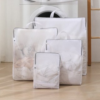 Meo 升級版3D立體洗衣薄網4件組, 1組, 混和顏色