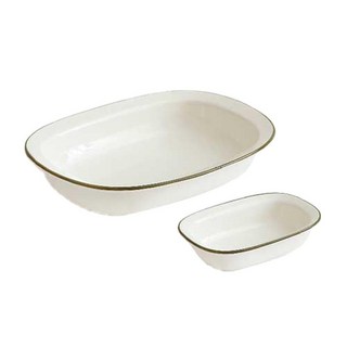Erato 蜂蜜橢圓義大利麵盤+迷你碗 2件組 綠色, 1組, 2件組餐盤