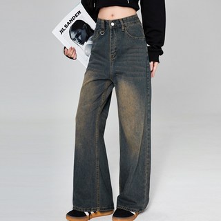 Awesomeful 女款 Nerasion 大尺碼寬版牛仔褲 A26SPP121628