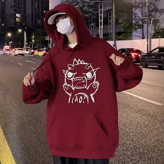 Starbean 男士素描印花寬鬆連帽衫