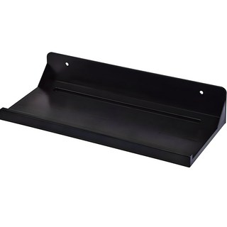 Monaco Olive 豪華 免打孔 浴室置物架, 黑色, 1組