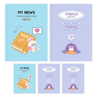 DADA Sosofun 小學低年級寬格聯絡簿 5入組 (款式隨機), 5個, 隨機出貨