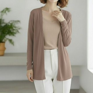 Sonio 女款素色時尚開襟衫