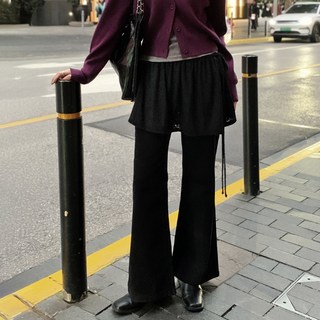 NEEDSOME 女款Saint刷毛喇叭牛仔褲