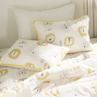 지베딩 로엠 소프트 인견 베개커버 솜포함, 옐로우